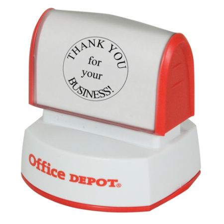 Office Depot Brand Pre Inked Stamp 1 916 Diameter Impression - Office Depot