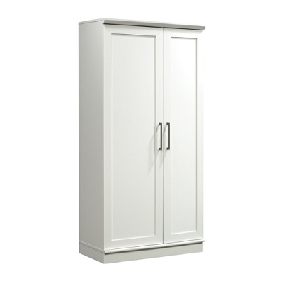 Sauder Homeplus Storage Cabinet 12 Shelves Soft White Office Depot