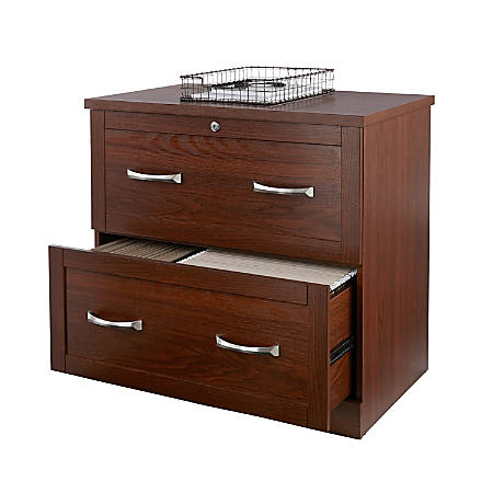 Realspace Cabinet 2 Drawer Lateral Brick Office Depot