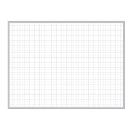 grid ghent magnetic whiteboard satin aluminum frame steel erase dry officedepot