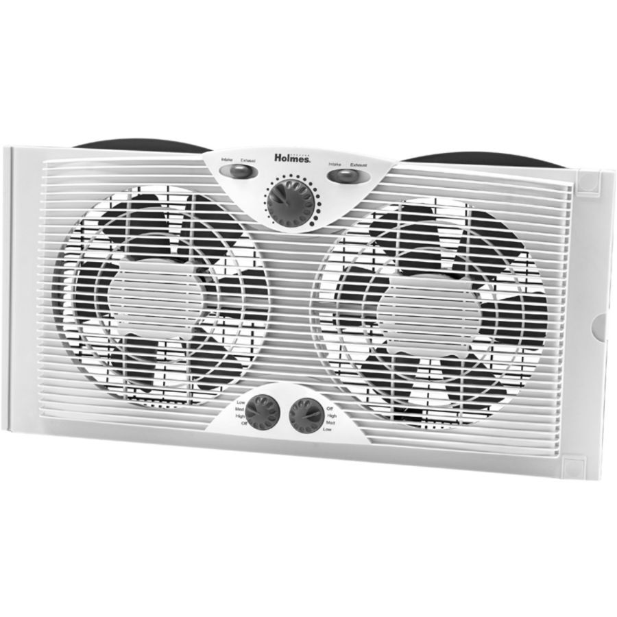 UPC 048894002045 product image for Holmes� 3-Speed Dual Blade Window Fan With Comfort Control Thermostat, White | upcitemdb.com