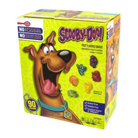 Scooby Doo Fruit Flavored Snacks 0.8 Oz Pouch Pack Of 48 - Office Depot