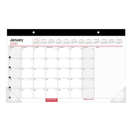 Office Depot Monthly Desk Pad 17x11 2020 - Office Depot
