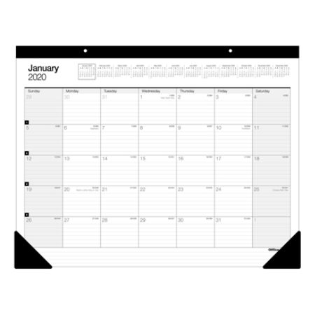 Office Depot Monthly Desk Pad 22x17 2020 Office Depot