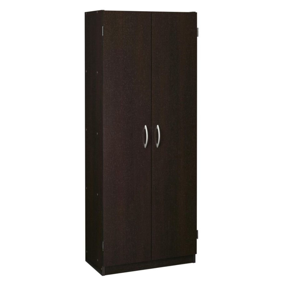 Ameriwood SystemBuild Flynn 2 Door Engineered Wood Storage Cabinet 4 Shelves Espresso by Office 