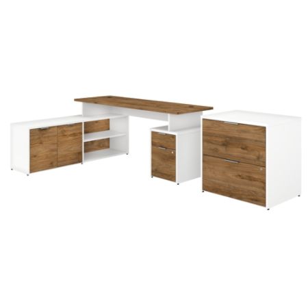 Bush Business Furniture Jamestown L Shaped Desk With Drawers And