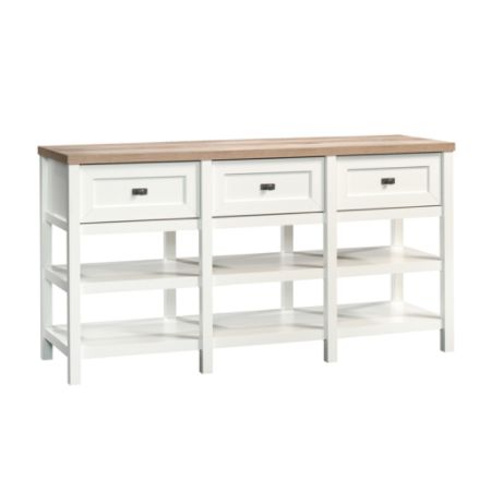 Sauder Cottage Road Office Credenza 59 W Soft Whitelintel Oak