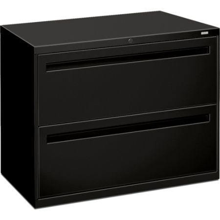 Hon Brigade 700 36 W Lateral 2 Drawer File Cabinet Metal Black