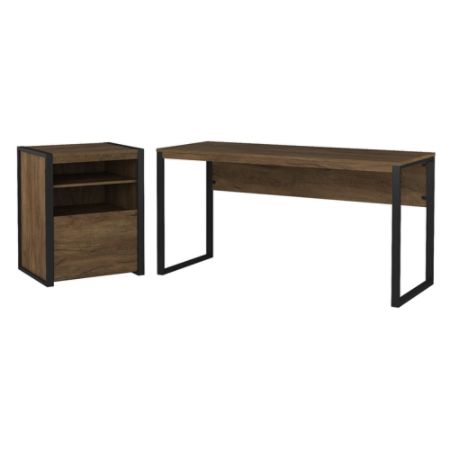 Bush Furniture Latitude 60 W Writing Desk With Printer Stand File