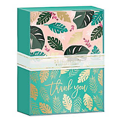 Lady Jayne Duo Note Cards With Envelopes 3 12 x 5 Tropical Leaves Pack ...