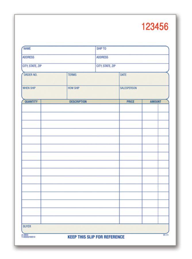 Statement & Order Forms at Office Depot OfficeMax