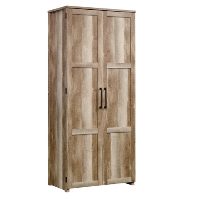 Sauder Homeplus Storage Cabinet 4 Fixed Shelves Lintel Oak