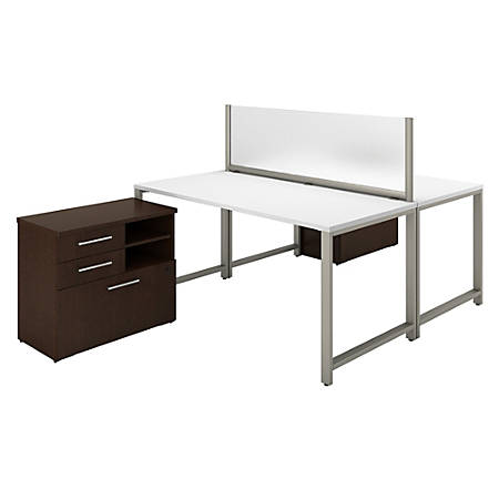 Bush Business Furniture 400 Series 2 Person Workstation With Table