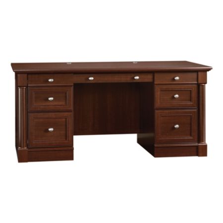 Sauder Palladia Executive Desk Cherry Office Depot