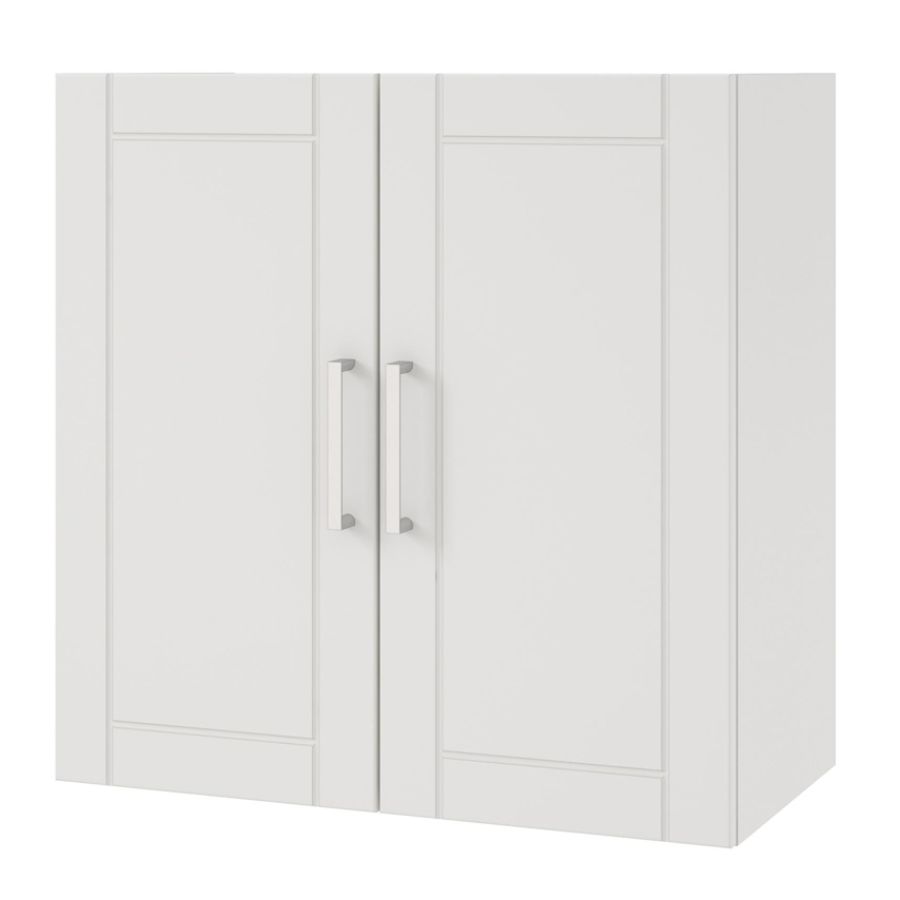 Ameriwood Home Callahan 24 Wall Cabinet 2 Shelves White Zerbee