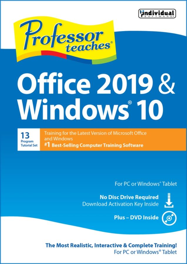 Professor Teaches� Office 2019 & Windows� 10, Traditional Disc