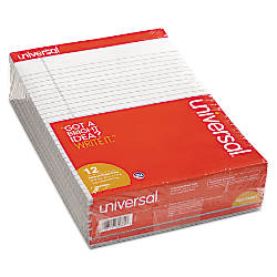 notepads perforated universal ruled legal sheets gray pack depot office officedepot