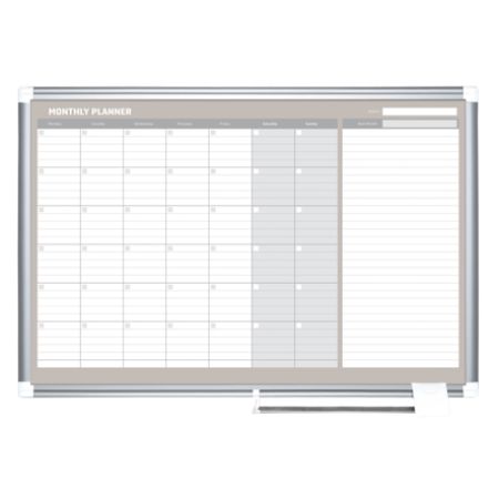 MasterVision Dry Erase Monthly Calendar Board 24 x 36 by Office Depot ...