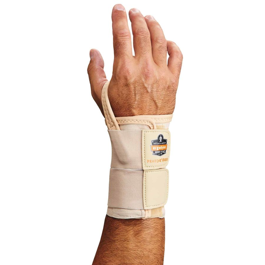 Ergodyne ProFlex&reg; Support, 4010 Right Wrist, Small, Tan