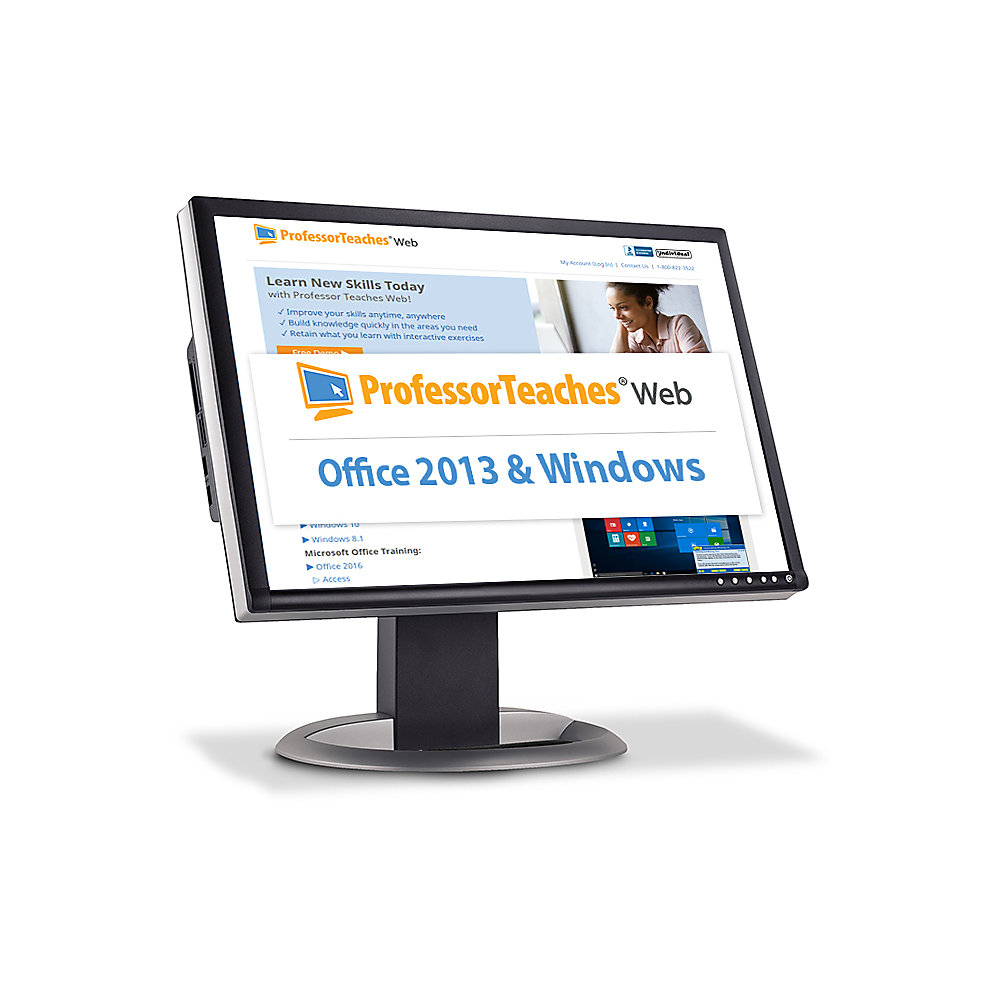 Professor Teaches Web - Office 2013 & Windows 10 Annual Subscription