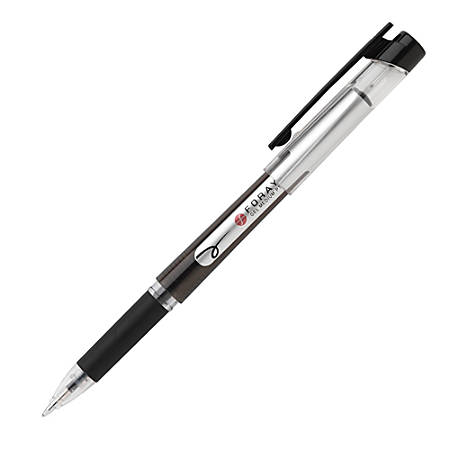 FORAY Gel Stick Pens With Soft Grips Medium Point 0.7 mm Silver Barrels ...