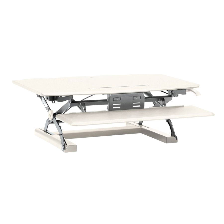 Hon Desktop Riser In White 33 Lb Load Capacity 16 5 Height X 35