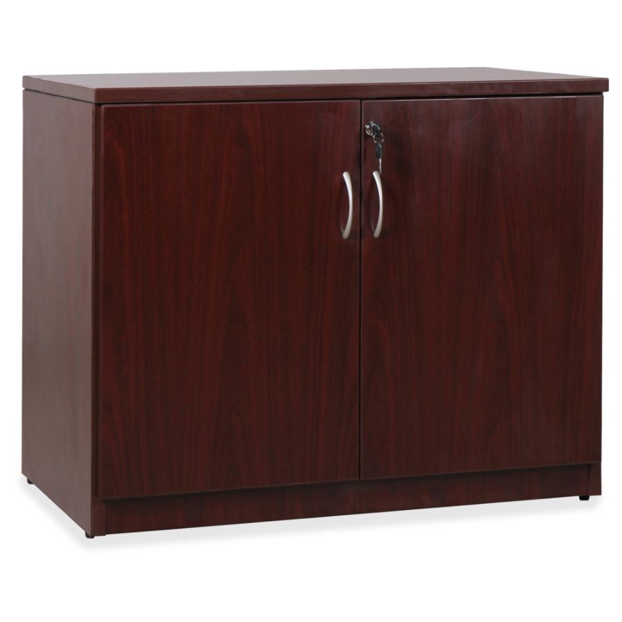 Lorell Essentials Series Storage Cabinet 36 W Mahogany By Office Depot ...