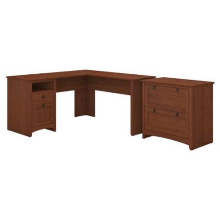 Bush Furniture Buena Vista L Shaped Desk With Lateral File Cabinet
