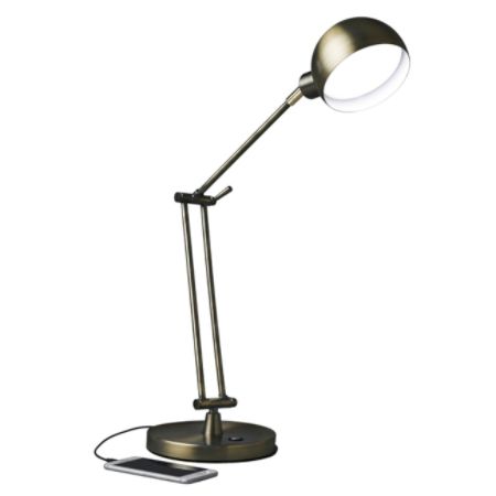 Ottlite Wellness Series Refine Led Desk Lamp 24 H Antique Brass