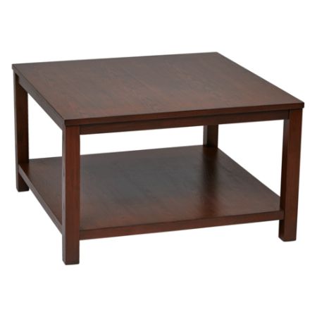 Ave Six Merge Coffee Table Square Mahogany Item 746033