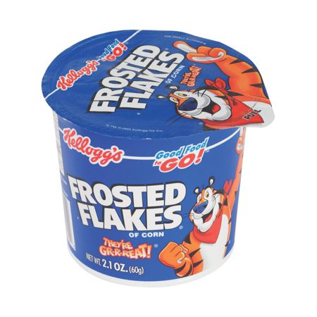 Kelloggs Frosted Flakes Cereal In A Cup 2.1 Oz Pack Of 6 by Office ...