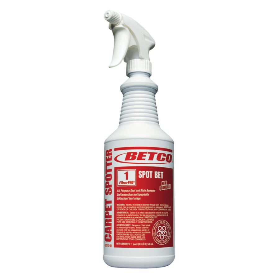 Betco 32 oz. Carpet Cleaner Country Fresh Scent FiberPro Spot Bet Stain Remover, Bottle (12-Pack)