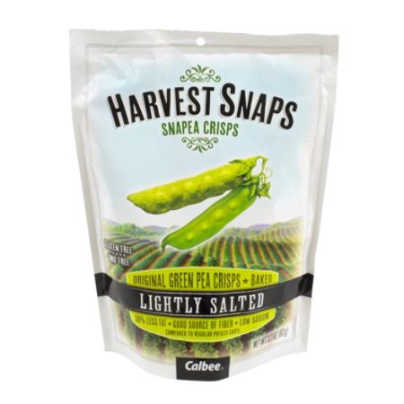 Harvest Snaps Snapea Crisps Lightly Salted 3.3 Oz Pouch - Office Depot