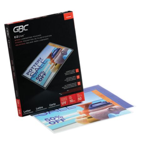 laminating pouches thermal gbc mil letter pouch speed pack officedepot