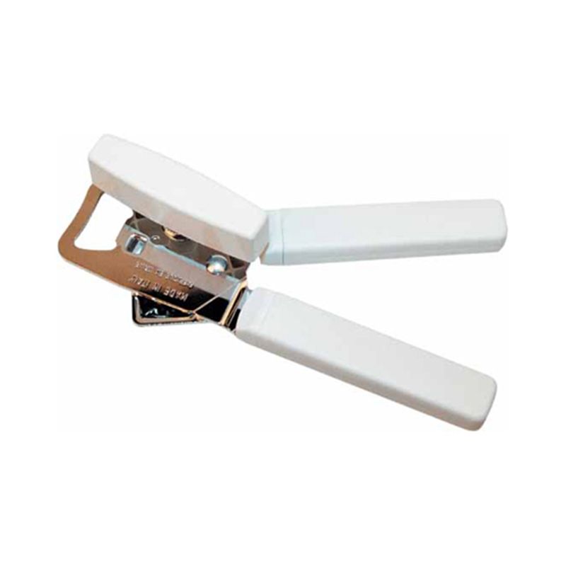 Winco Manual Stainless-Steel Can Opener, 7&quot;, White