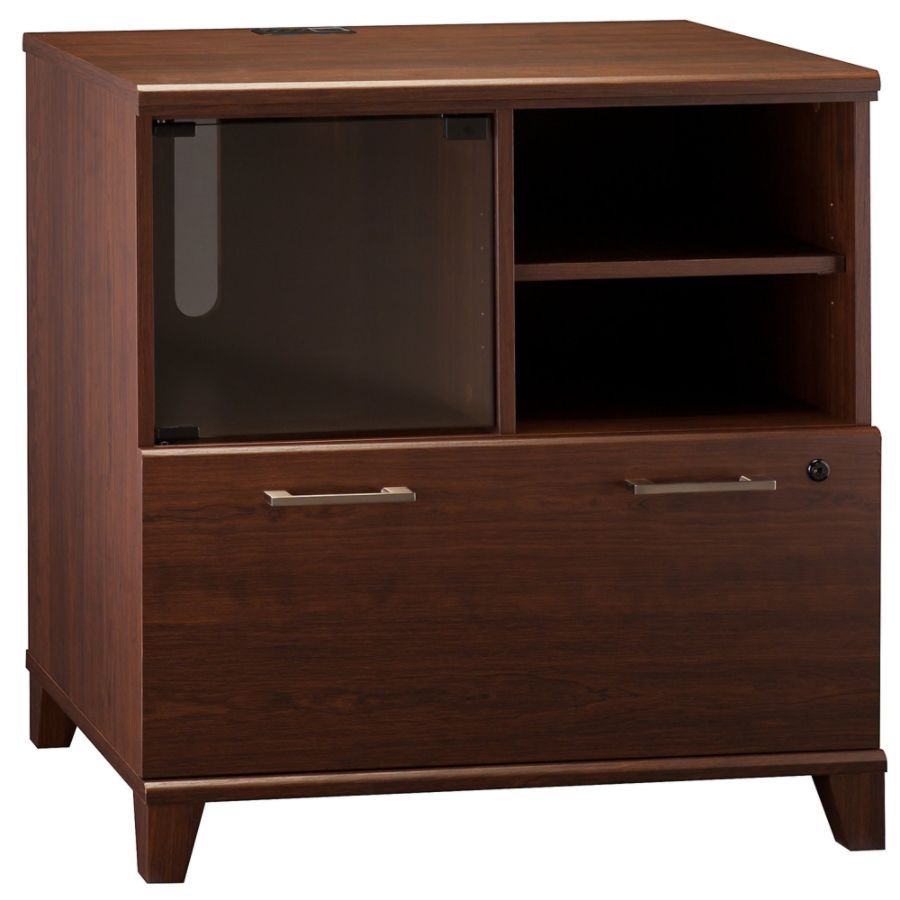 Bush Furniture Achieve Printer Stand File Cabinet Sweet Cherry