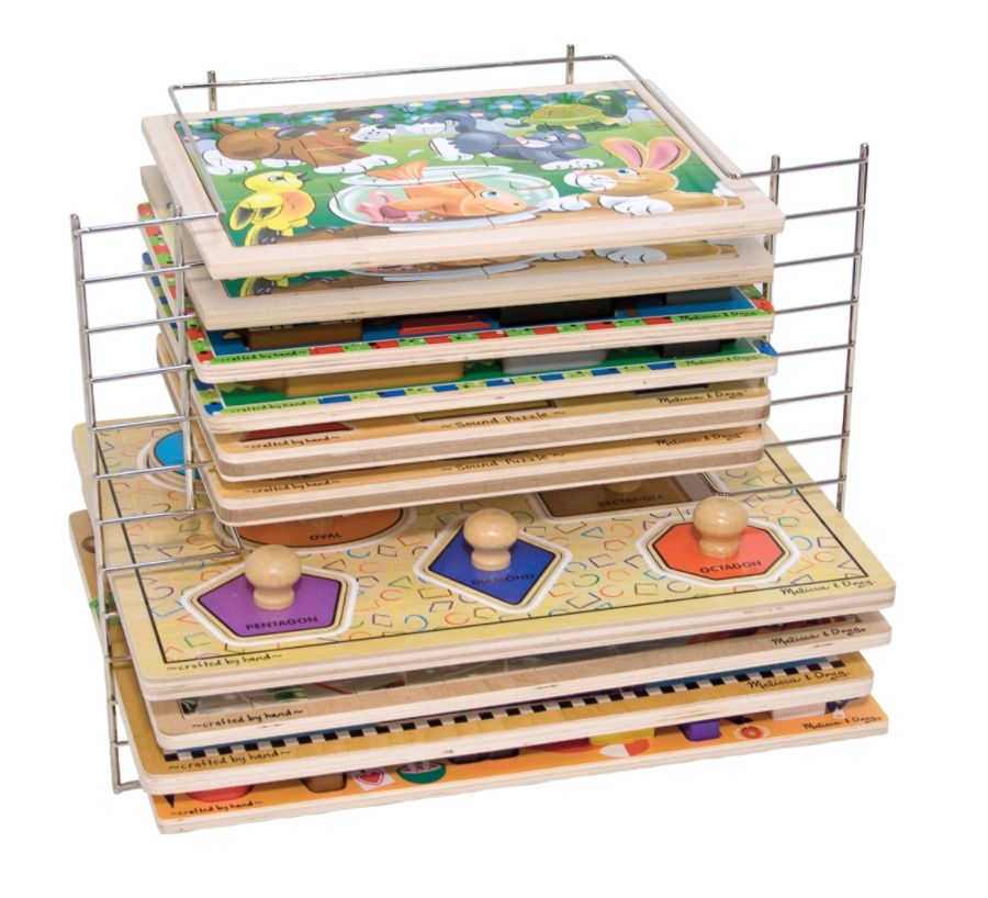Melissa and Doug Kids' Deluxe Wire Puzzle Rack