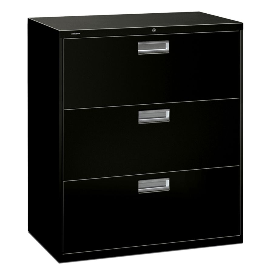 Lateral Filing Cabinet: HON 600 Series Three-Drawer Lateral Filing