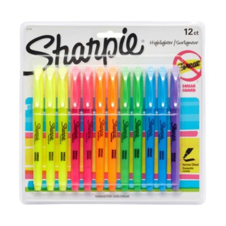 Sharpie Accent Pocket Highlighters Assorted Pack Of 12 by Office Depot ...