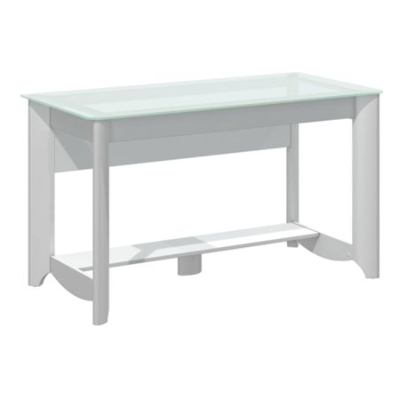 Bush Furniture Aero Writing Desk Pure White Standard Delivery