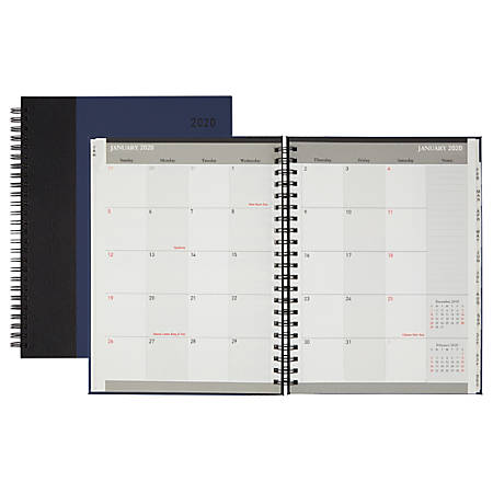 depot office stripe monthly wide brand planner december january