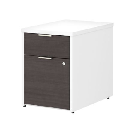 Bush Jamestown 2 Drawer File White Premium Office Depot