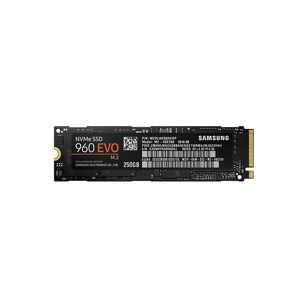 Samsung 960 EVO 250GB Internal Solid State Drive, MZ-V6E250BW