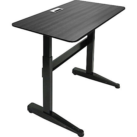 Sit Stand Desk >> Iceberg Mobile Sit Stand Desk 47 X 27 Black Item 7598810 Sit Stand Desk >> Iceberg Mobile Sit Stand Desk 47 X 27 Black Item 7598810