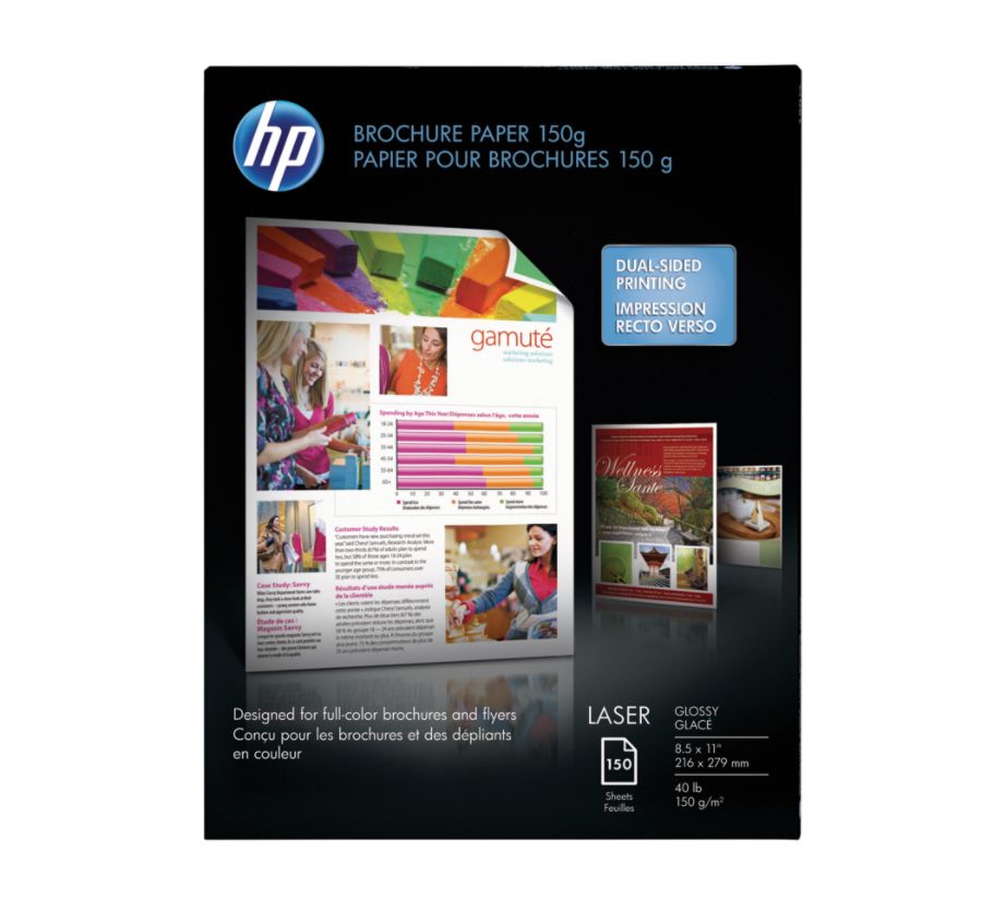 paper glossy brochure hp laser sheets pack officedepot smoothrise lb