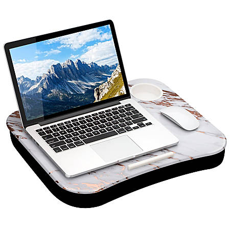Lapgear Lap Desk With Cup Holder Rose Gold Office Depot