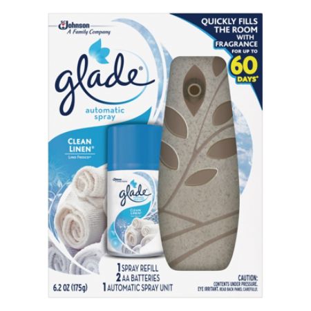 Glade Automatic Spray Kit Clean Linen Scent Item 765770