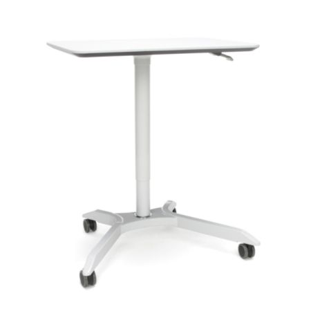 Ofm Mesa Height Adjustable Mobile Podium White Office Depot