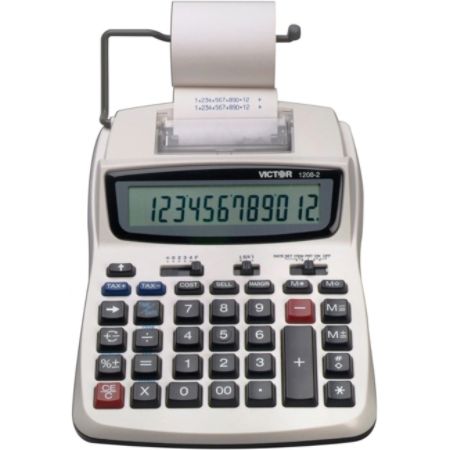 Sharp El 2192rii 12 Digit Printing Calculator Gray