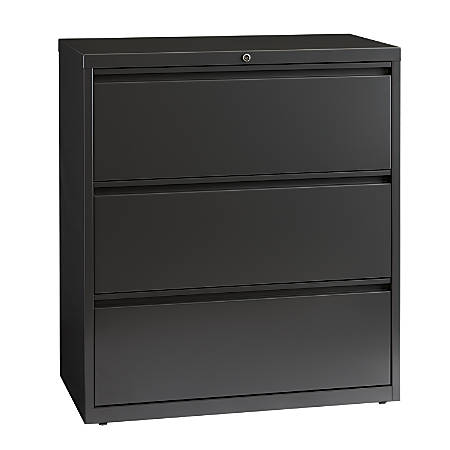 Workpro File 36 W 3 Drawer Charcoal Office Depot